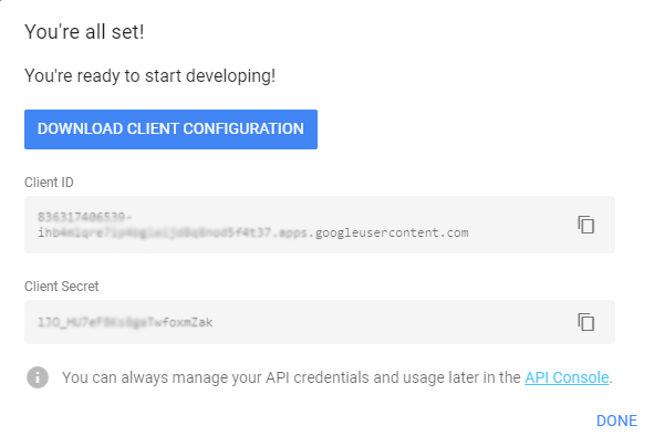 login-with-google-account-using-javascript-oauth-create-project-step-3-get-credentials