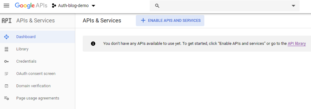 login-with-google-account-using-javascript-oauth-create-project-step-4-enable-api